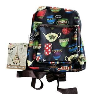 Creation Island Day Pack Mini Backpack Tea Coffee NWT Travel Vacation Essential